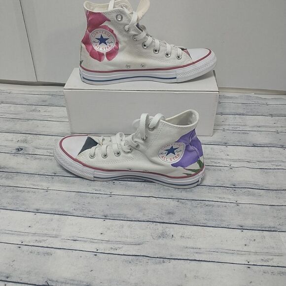 Women's Converse All Star Chuck Taylor Floral Designer Size 7 - Picture 1 of 9
